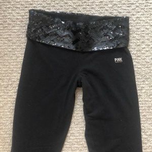 Pink sequin leggings